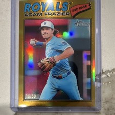 Topps Heritage 2026 Adam Frazier Royals #262 Chrome Gold Refractor 13/50