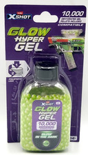 X-Shot Glow In The Dark Hyper Gel Pellets 10,000 Blaster Refill Zuru 14 . NIB