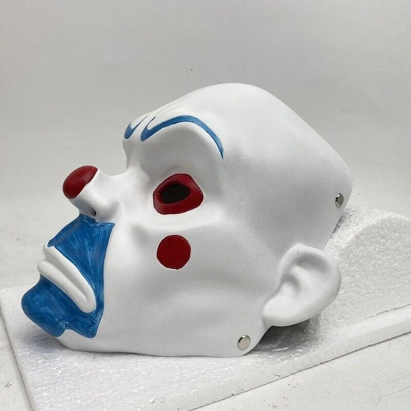 Batman The Dark Knight Joker Clown Cosplay Bank Robber Resin Mask Clownish Prop - Image 4 of 4