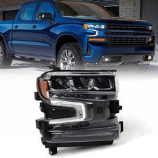 Full LED Headlight Assembly for Chevy Silverado 1500 2019 2020 2021 2022 Pickup