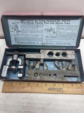 Vintage Imperial Brass MFG 375-FS Wide Range Flaring Tool Kit Slip-On Yoke USA
