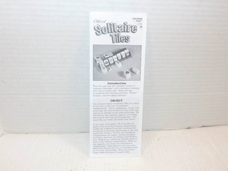 Juego de azulejos solitario vintage de Winning Moves - Edición 2002 - ¡Completo! Foto 2 de 4