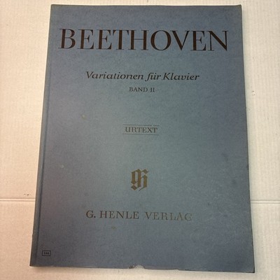 Beethoven Piano Trios Variationen Fur Klavier Band II Urtext G. Henle Verlag