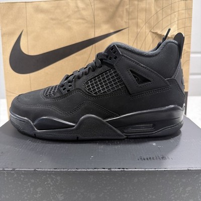 Nike Air Jordan 4 Retro GS Black Cat IB4171-010 No Lid Box Size 6Y ( B-grade )