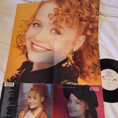 Sonia -  listen to your heart 7" Vinyl single poster sleeve