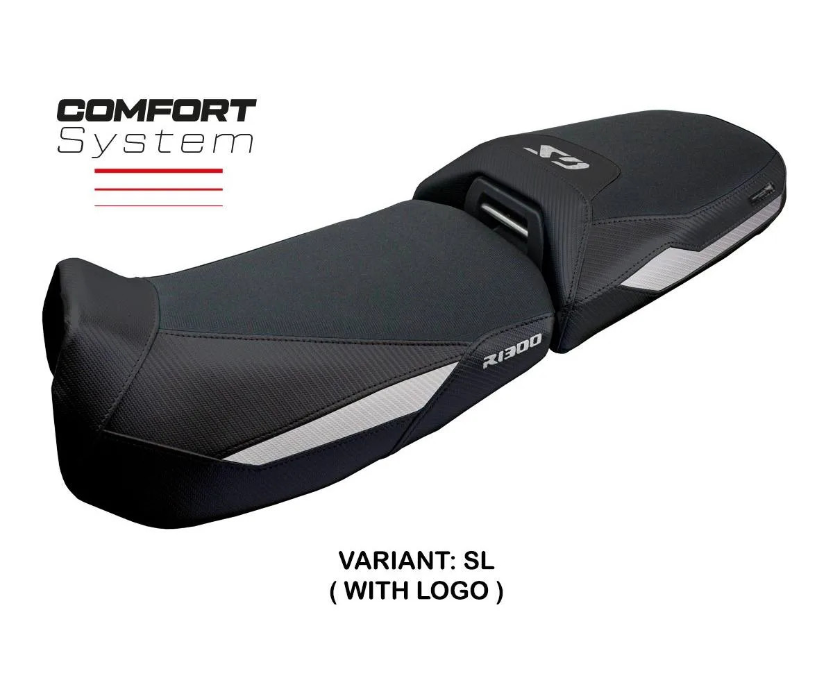 Seat cover Ulma Comfort Silver + logo Tpz compatible BMW R 1300 GS ADV 2024 2026
