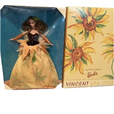   Mattel Barbie Doll - Vincent Van Gogh - Sunflower Second In Edition 1998