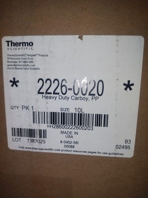 Thermo Scientific Heavy Duty Carboy, Pp 2226-0020