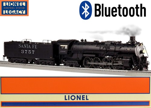 Motor de vapor Lionel 2031180 Santa Fe #3757 4-8-4 con LEGACY/BT calibre O nuevo en caja | Condition: Used