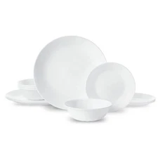 Corelle Winter Frost White 12-Piece Glass Dinnerware Set (Service for 4)
