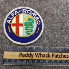 Vintage Alfa Romeo Patch Italian Car Auto 80s AF3
