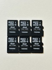 Used/ 6pcs authentic micro sd card 4GB for game Class 4 consoles/cameras
