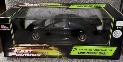 Ertl 1995 Honda Civic The Fast And The Furious 1:18 Diecast Car