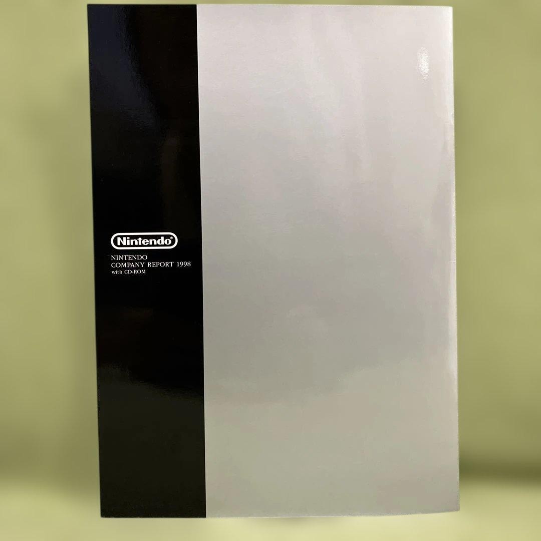 [RARE ITEM] Nintendo Company Report 1998 Brochure Guide Book Bonus CD-ROM