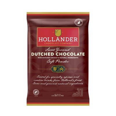 Hollander Sweet Ground Dutched Chocolate Powder | 2.5lb Bag | Beverage, Speci...