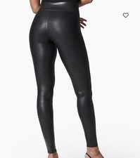 SPANX Faux Leather Leggings Size Small