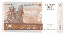 MADAGASCAR 500 ARIARY 2004 P 88 UNC