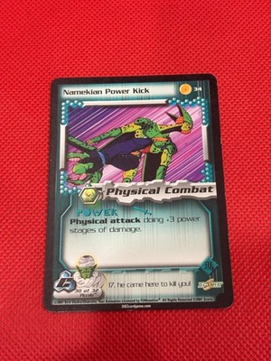 2001 Score Dragon Ball Z Cell Saga #34 Namekian Power Kick - VG