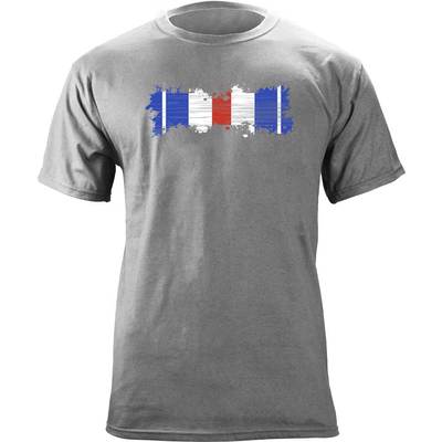 Distressed Silver Star Ribbon Veteran T-Shirt