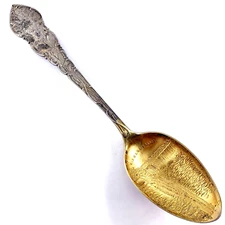 SHEPARD Sterling Silver 5 7/8" NIAGARA FALLS STATE PARK NEW YORK Souvenir Spoon