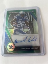 2021 PRIZM GREEN REFRACTOR AUTO AUTOGRAPH BRANDIN ECHOLS ROOKIE CARD KENTUCKY