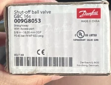 Danfoss 009L8053 Shut Off Ball Valve 5/8 in, ODF, GBC 16s, Multiple Refrigerant,