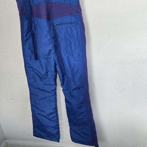 OBERMEYER BLU NYLON MOTOSLITTA SNOWBOARD SCI NEVE PANTALONI BAVAGLINI SALOPETTE UOMO 2X - Foto 5 di 10