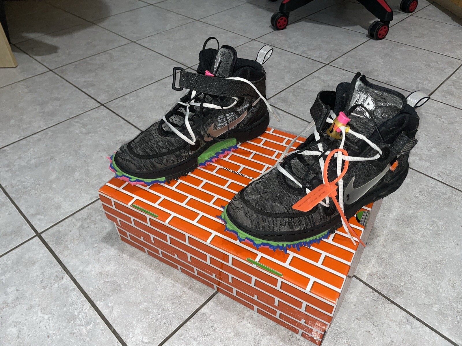 OFF WHITE X NIKE Sneakers NIKE X OFF WHITE Air Force Nere Taglia 44 5