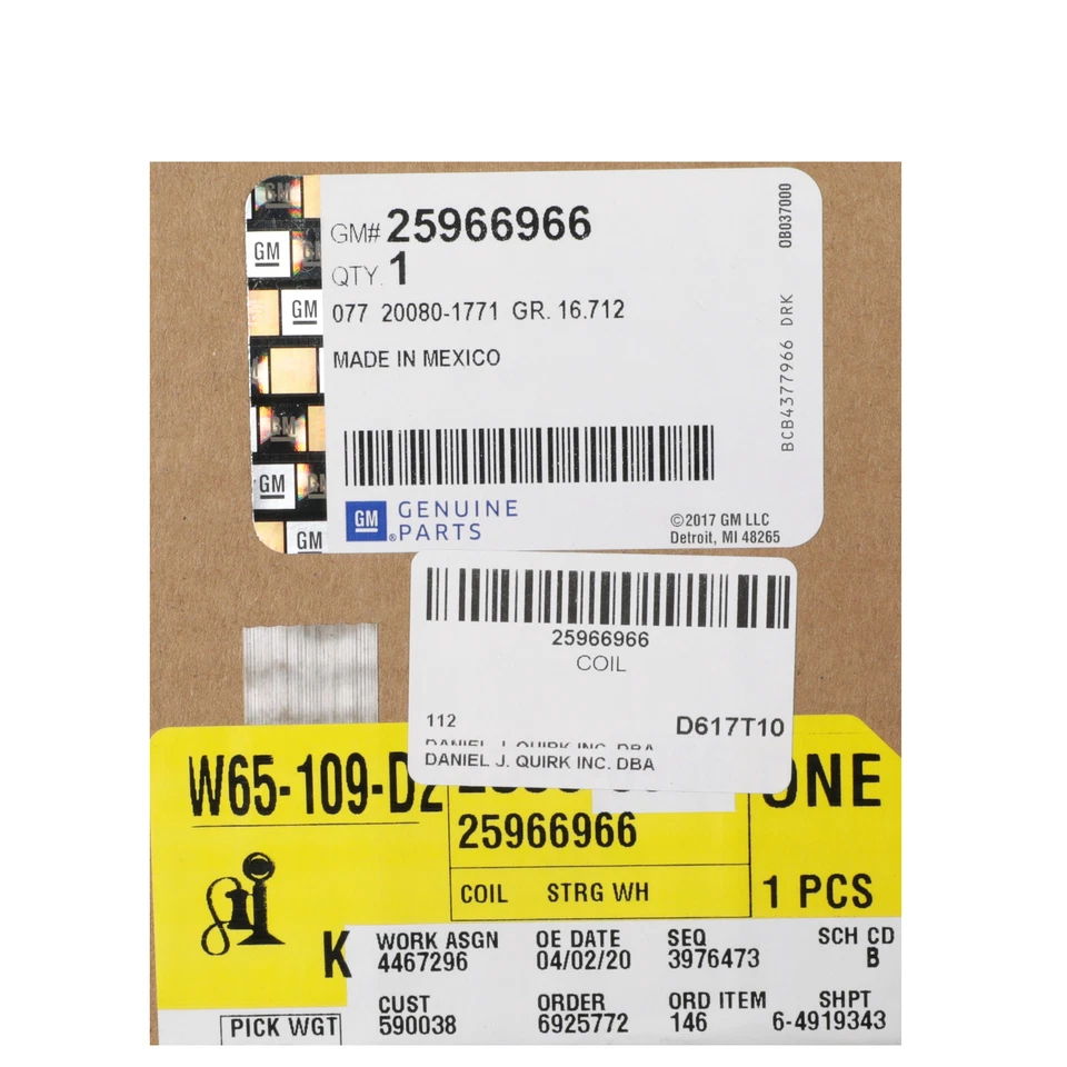 OEM NUEVO Volante Airbad Reloj Muelle 07-14 Sierra Silverado H2 25966966 Foto 3 de 3