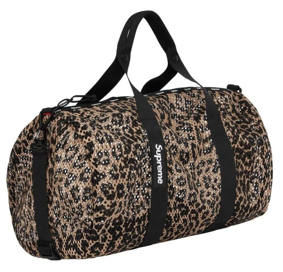 Supreme Mesh Duffle Bag NEW LARGE Leopard Print SS23