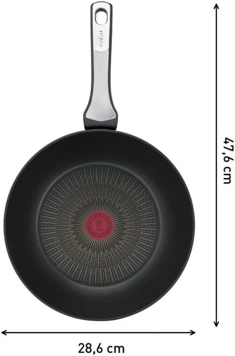 Tefal Unlimited On Wokpfanne | 28 cm | mit kratzfester Titanium - Bild 3 von 4
