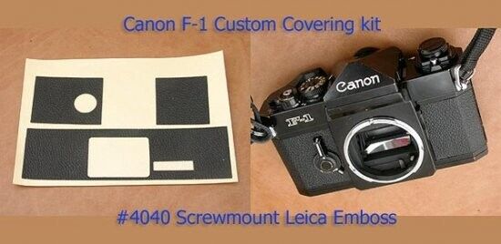 Canon F-1 F1 Camera Body Cut Leatherette Replacement Canon F-1 F1 Camera Body Cut Leatherette Replacement