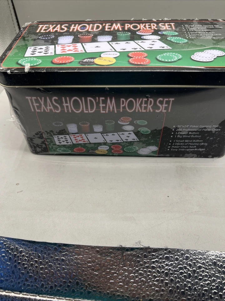 Professional Texas Hold'em Poker Set Brand New Sealed - Image 2 of 4