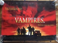 John Carpenters Vampires Quad Original Film Poster James Woods Columbia Pictures