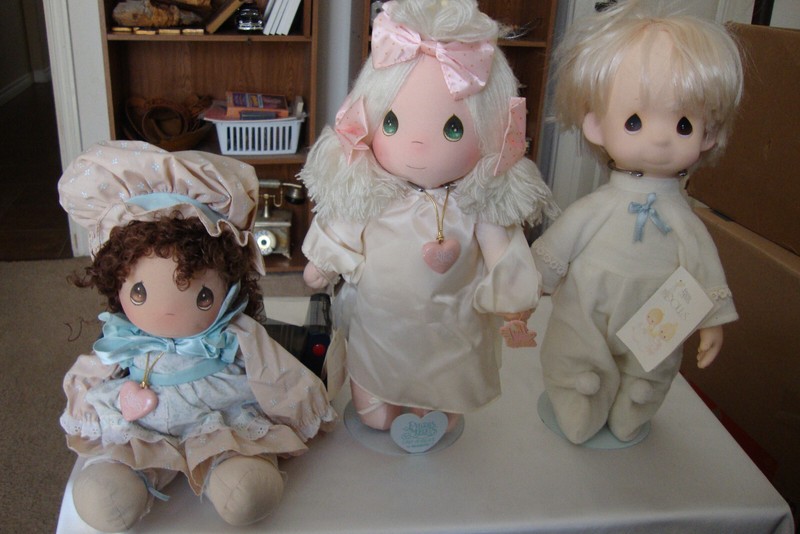 Lot of Three Vintage Precious Moments Dolls from 1980's