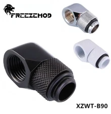 FreezeMod 90 Degree G1/4 Thread Rotary Adapter Rotary Fitting for Water Cooling