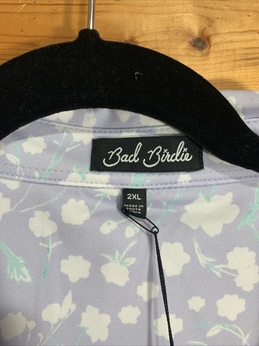 NWT Bad Birdie Baby Lush Golf Purple White Polo Shirt Mens XXL - Picture 4 of 9