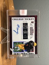 2019 Contenders N'Keal Harry Cracked Ice College Ticket Auto #'d /23 RC