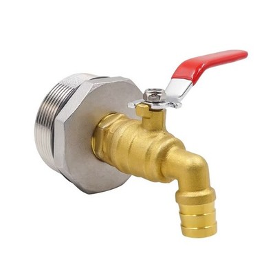 55 Gallon Drum Faucet with epdm Gasket, 50 gal Oil Water rain Barrel Valve Bu...