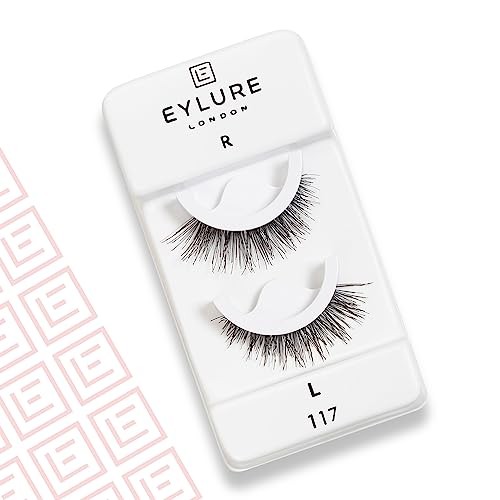 Eylure Pre Glued Wispy No 117 Falsche Wimpern Elegant Flattery Look 15 Stunden getragen - Bild 2 von 7