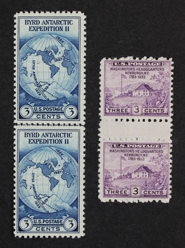 CKStamps: US Stamps Collection Scott#752 Gutter, 753 Unused NH NG