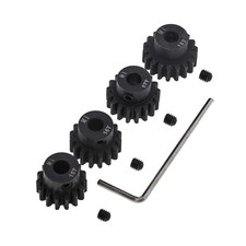 4pcs Mod 1 Pinion Gear 5mm Set Hardened 15T 16T 17T 18T M1 Pitch Gears RC Upg...