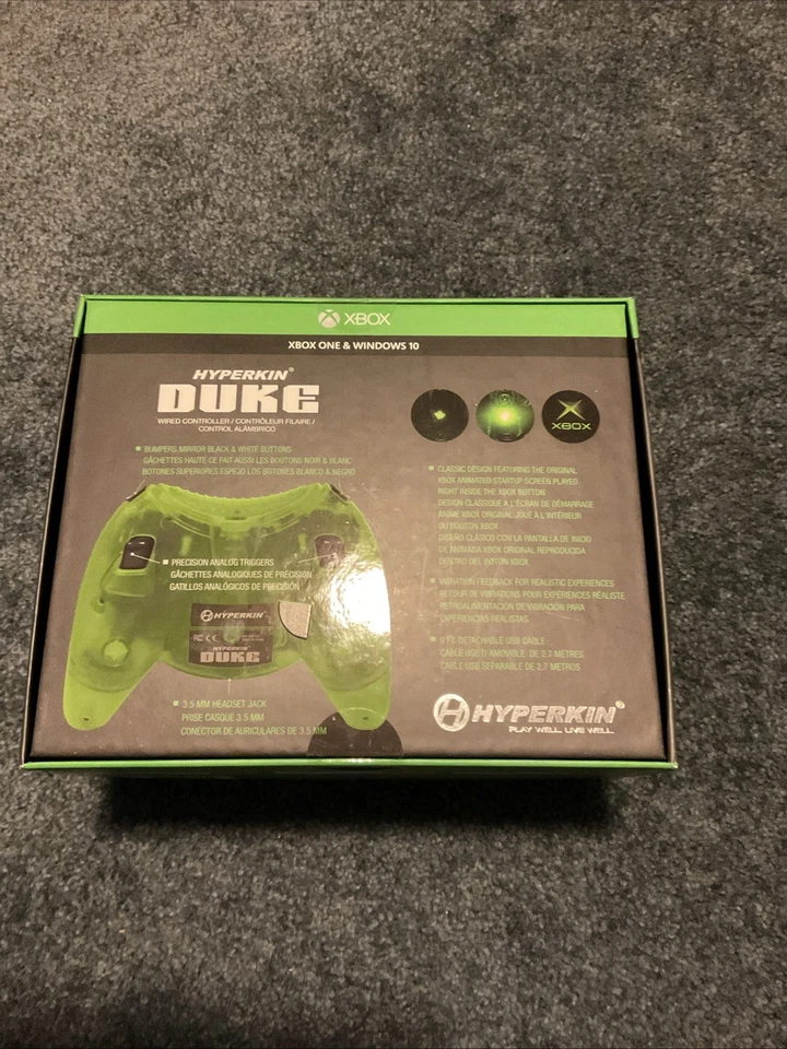 Hyperkin Duke Xbox Controller Transparent Green Edition New In Box - Image 3 of 4