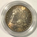 1899 O Morgan Silver Dollar BU w/Beautiful Toning! Plastic Holder Free Shipping!