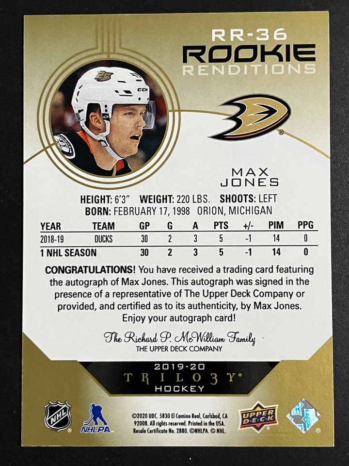 2019-20 Trilogy Rookie Renditions Autos and SP #/399, /799 Parallels. You pick! - Image 2 of 4