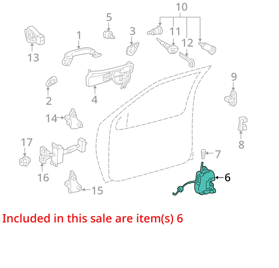 Mecanismo de bloqueo de puerta delantero izquierdo mercedes-benz w203 2001-2007 2037200135 Foto 3 de 4
