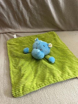 TJM Little Safari grün blau Nilpferd Bettdecke Decke Decke Stofftier Plüsch