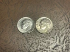 Lot Of 2 1982 And 1983 Roosevelt Dimes BU