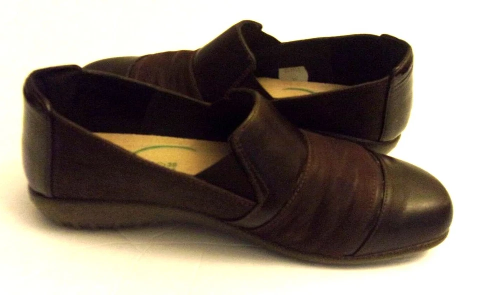 NAOT Flat Flats Shoes Brown Leather Soft Sz. 39 8 8.5   - Image 3 of 4
