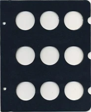 Whitman Classic Blue Album Blank Page 41mm For Silver Eagle / World Coins Medals